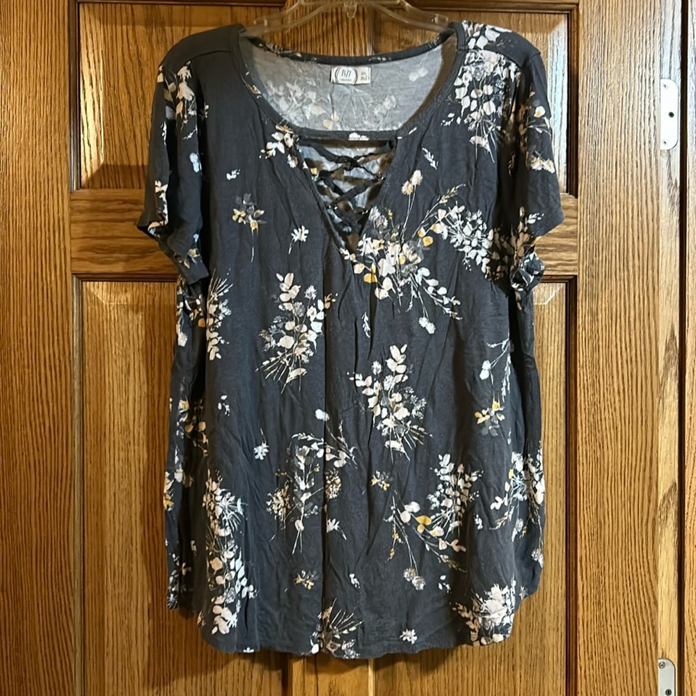 Maurice’s V Neck Lace Up Top